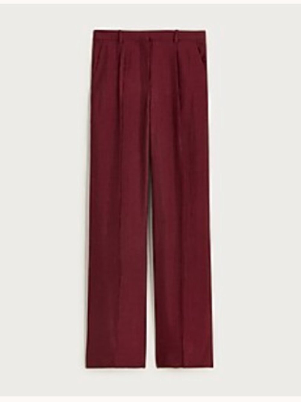 J. Crew Essential Wide Leg Pant in Textured Satin, Wilshire Red, size 00